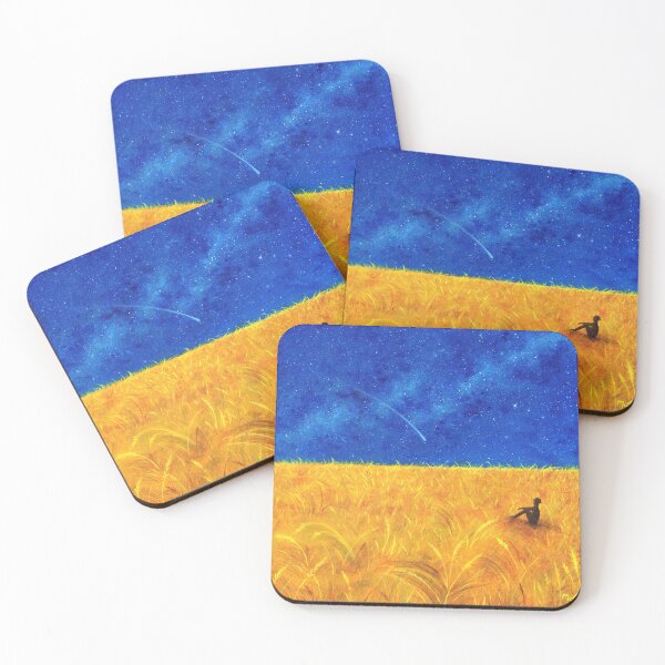 Item preview, Ukraine Wheat Fields, Blue and Yellow designed and sold by MLpaintings.