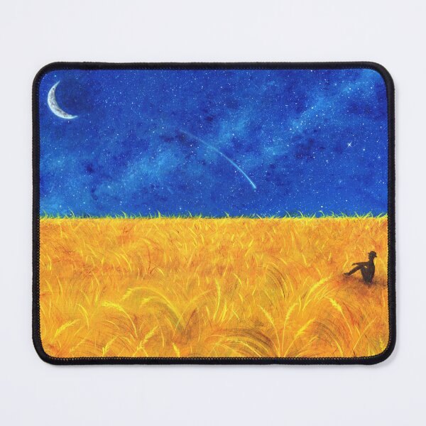 Item preview, Ukraine Wheat Fields, Blue and Yellow designed and sold by MLpaintings.