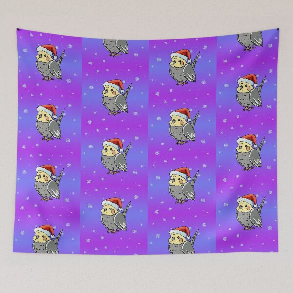Item preview, Christmas Fluffy Cockatiel  designed and sold by Squawkable.