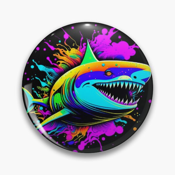 Item preview, Colorful shark designed and sold by I-I-Trading-Co.