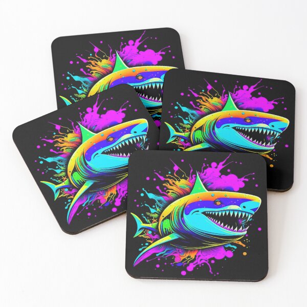 Item preview, Colorful shark designed and sold by I-I-Trading-Co.