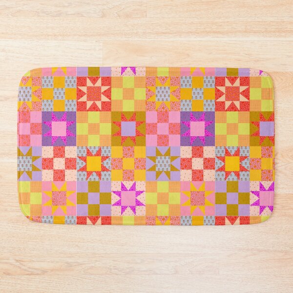 Item preview, Peachy Patchwork Quilt - The Peach Fuzz designed and sold by Elizabeth Hudy.