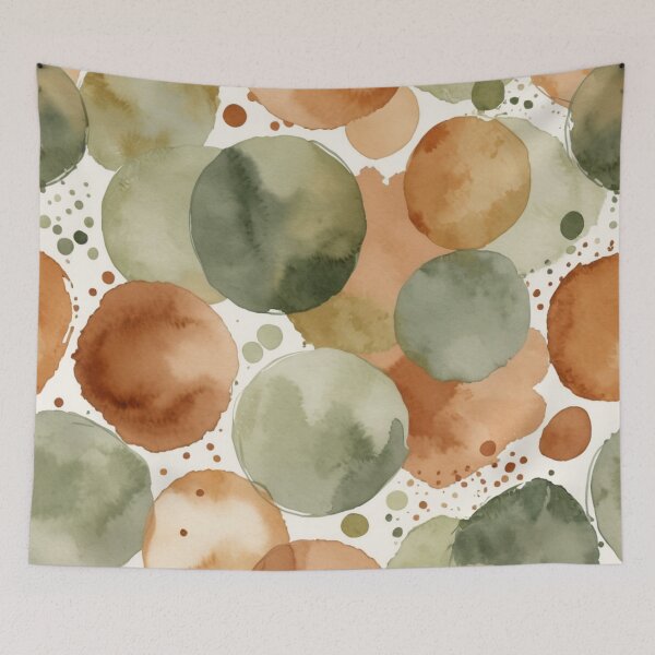 Item preview, Earthy Tones Watercolor Pattern designed and sold by RebelPaintBrush.