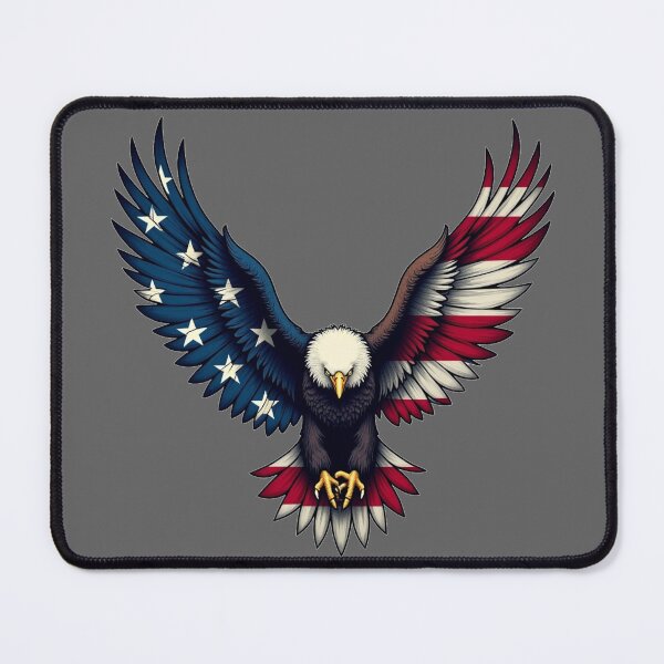 Item preview, Majestic Bald Eagle American Flag Patriotic Bird Design Liberty US Celestial Art designed and sold by Kia Blaze.