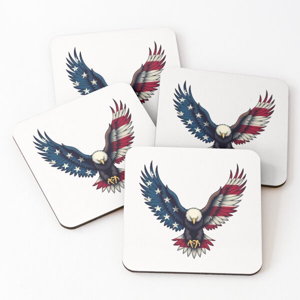 Item preview, Majestic Bald Eagle American Flag Patriotic Bird Design Liberty US Celestial Art designed and sold by Kia Blaze.