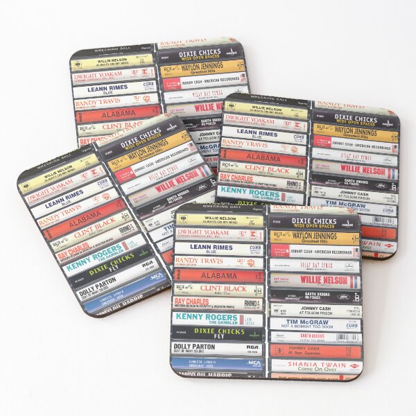 Item preview, Country Music Hits - Greatest Country Hits - Vintage Cassettes designed and sold by Mr Mustard Prints.
