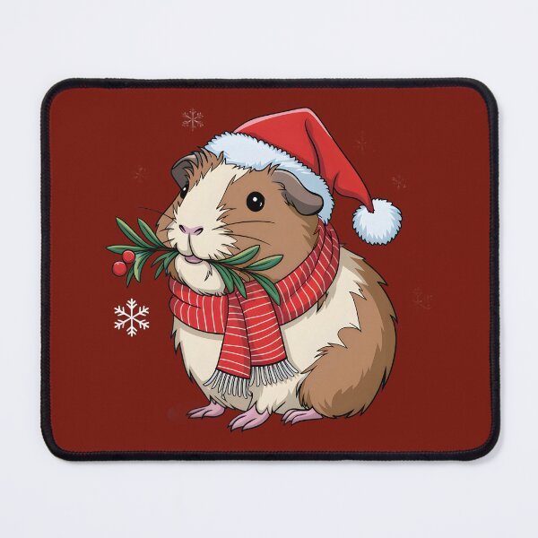 Artikelvorschau, Weihnachtsmeerschweinchen mit Mistelzweig entworfen und verkauft von FriendlyLlama.
