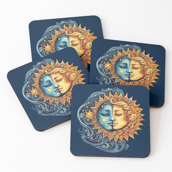 Item preview, Sun and Moon: Celestial Harmony Illustration designed and sold by jgvisualarts.