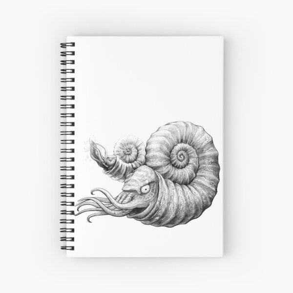 Ammonites (in graphite) Spiral Notebook