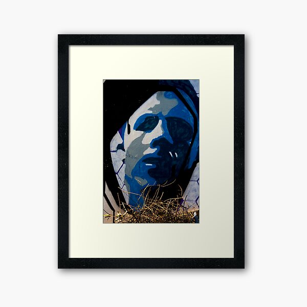 Blue Man Framed Art Print