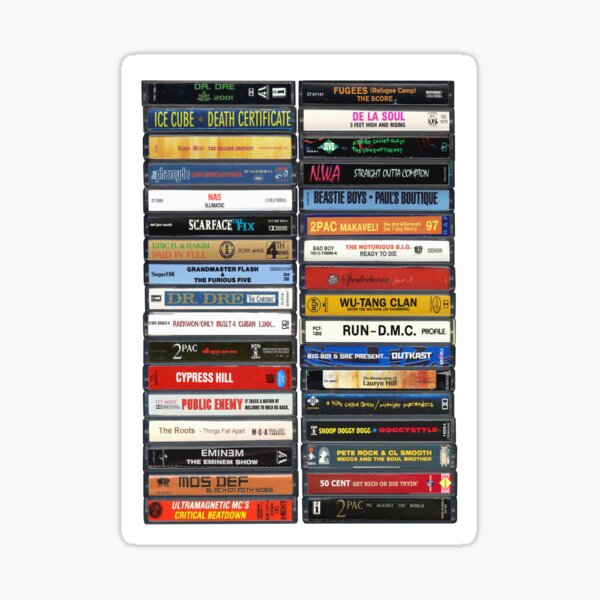 Vista previa del artículo con la obra «Álbumes de hip hop - Arte de hip hop - Arte de clásicos del hip hop», diseñado y vendido por Mr Mustard Prints.