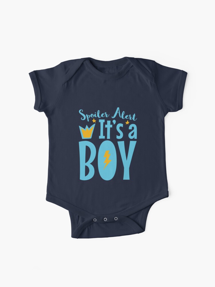 Pregnancy Announcement Reveal Spoiler Alert It S A Boy Baby One Piece By Jaygo Redbubble