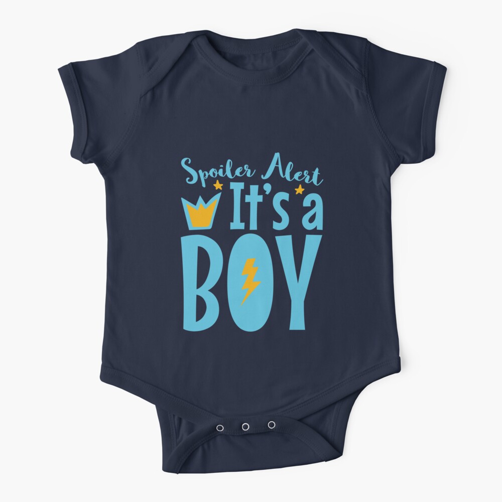 Pregnancy Announcement Reveal Spoiler Alert It S A Boy Baby One Piece By Jaygo Redbubble