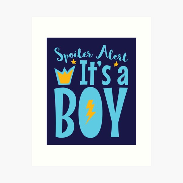 Item preview, Pregnancy Announcement Reveal Spoiler Alert It's A Boy designed and sold by jaygo.
