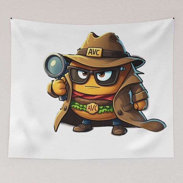 Item preview, "Detective Burger – Solving Tasty Mysteries" designed and sold by AVCART.