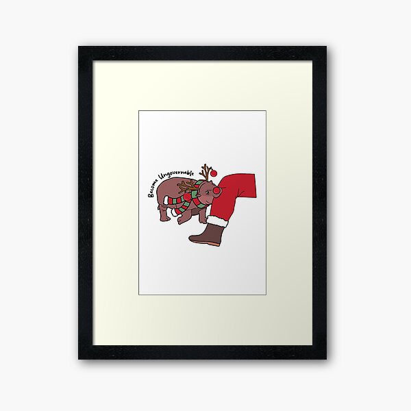 Item preview, Moo Deng Biting Santa designed and sold by kjanedesigns.