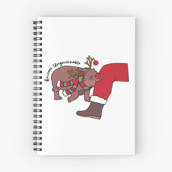 Item preview, Moo Deng Biting Santa designed and sold by kjanedesigns.