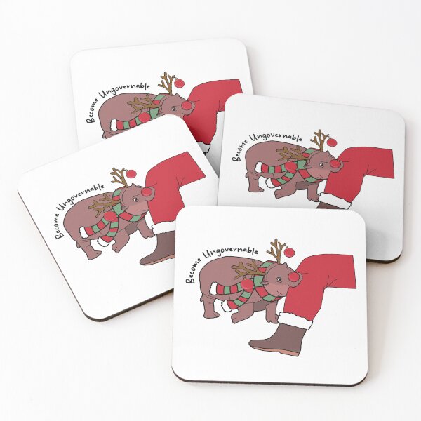 Item preview, Moo Deng Biting Santa designed and sold by kjanedesigns.