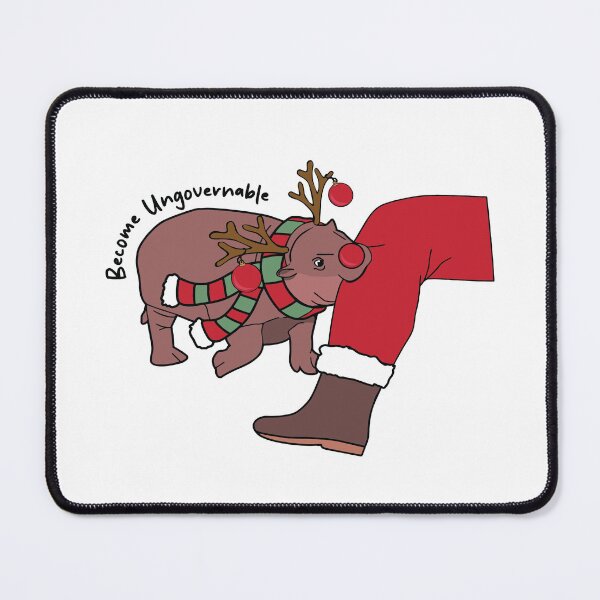 Item preview, Moo Deng Biting Santa designed and sold by kjanedesigns.