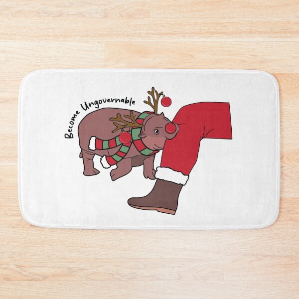 Item preview, Moo Deng Biting Santa designed and sold by kjanedesigns.