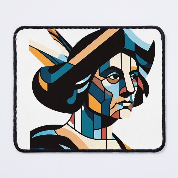 Item preview, Christopher Columbus – Contemporary Minimalist Cubic Art designed and sold by OzzFrequency.