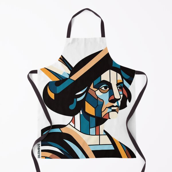 Item preview, Christopher Columbus – Contemporary Minimalist Cubic Art designed and sold by OzzFrequency.