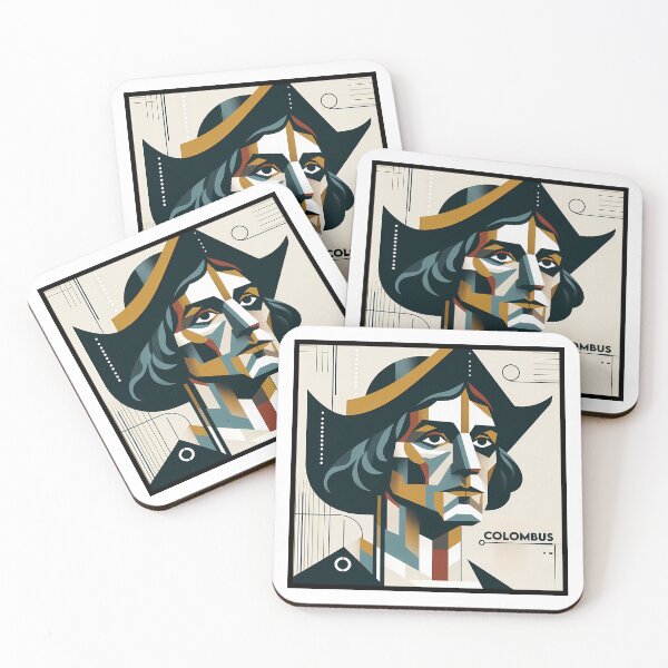 Artikelvorschau, Christopher Columbus – Zeitgenössische minimalistische kubische Kunst entworfen und verkauft von OzzFrequency.