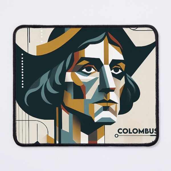 Item preview, Christopher Columbus – Contemporary Minimalist Cubic Art designed and sold by OzzFrequency.