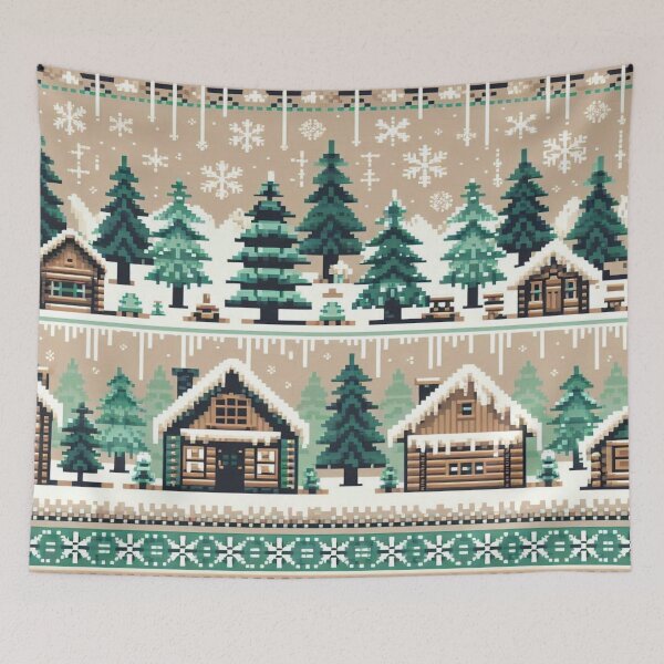 Item preview, Minimalist Winter Pixel Doodles designed and sold by Imaginarium of Chaos falcon88 .
