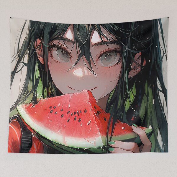 Item preview, Fruity Melon Bliss Anime Girl designed and sold by bubblegoth.