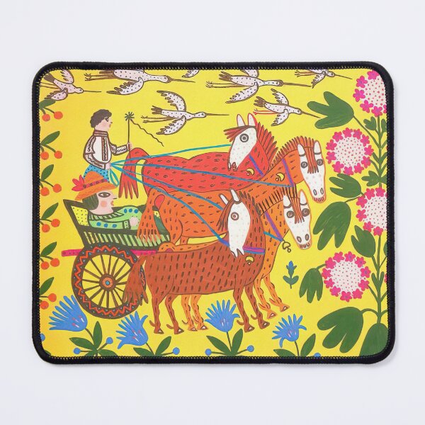 Item preview, Maria Primachenko - Ivan Gave the Landlord a Ride in his Gig and Fell Inside designed and sold by flexmortis.