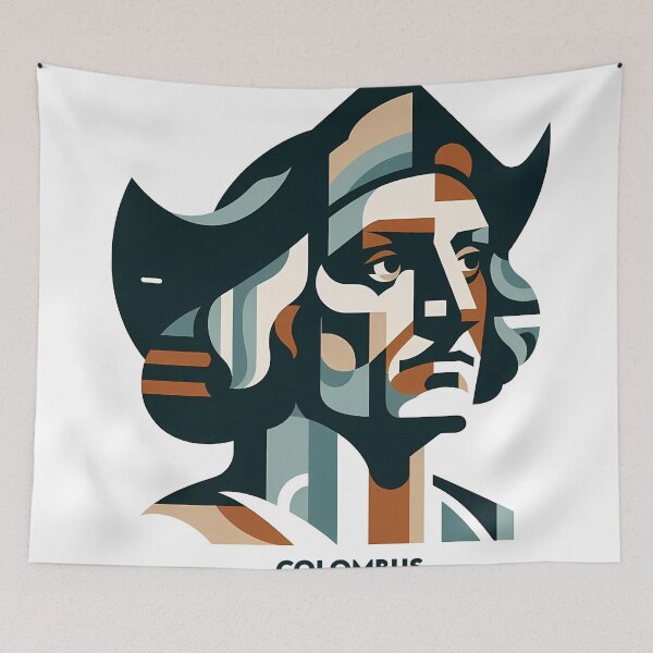 Artikelvorschau, Christopher Columbus – Zeitgenössische minimalistische kubische Kunst entworfen und verkauft von OzzFrequency.