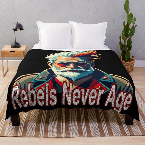 Item preview, Rebels Never Age - Bold Rockstar Design designed and sold by AgarutanPrint.