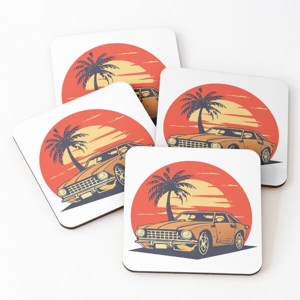 Item preview, Retro Muscle Car with Sunset Vibes designed and sold by livvestudio.