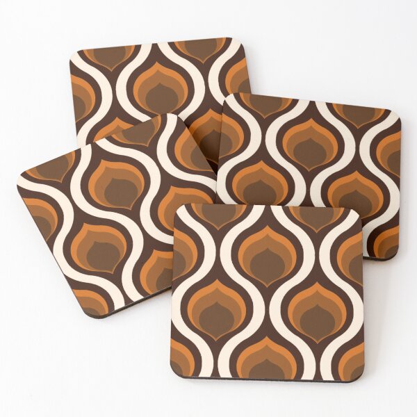 Item preview, Retro leaf pattern designed and sold by Donkey's Salad.