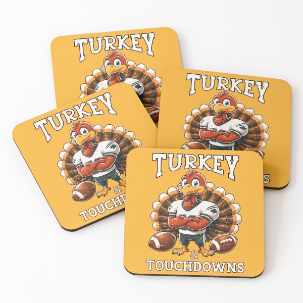 Item preview, Thanksgiving Turkey And Touchdowns Football Men Kids Women designed and sold by NiibDesigns.