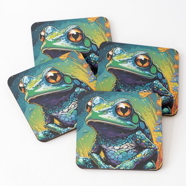 Item preview, Frog 5 designed and sold by blackwhiteblue.