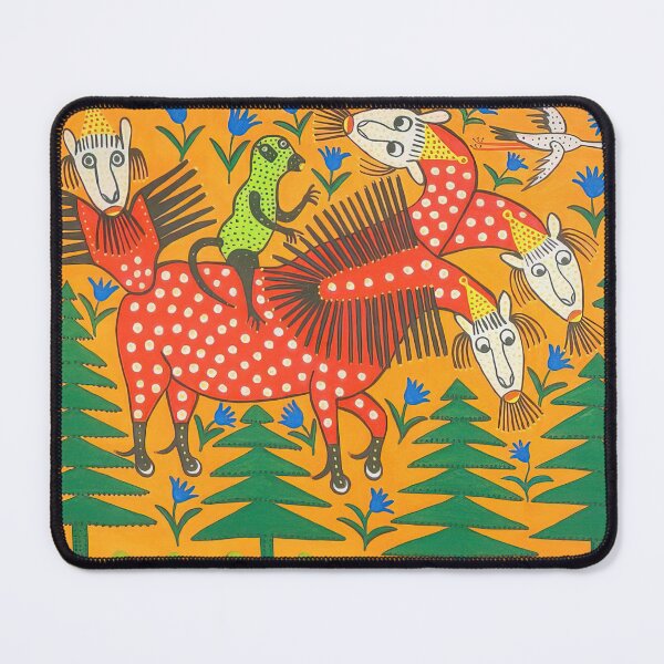 Item preview, Maria Primachenko - Monkey Riding a Four-Headed Beast designed and sold by flexmortis.