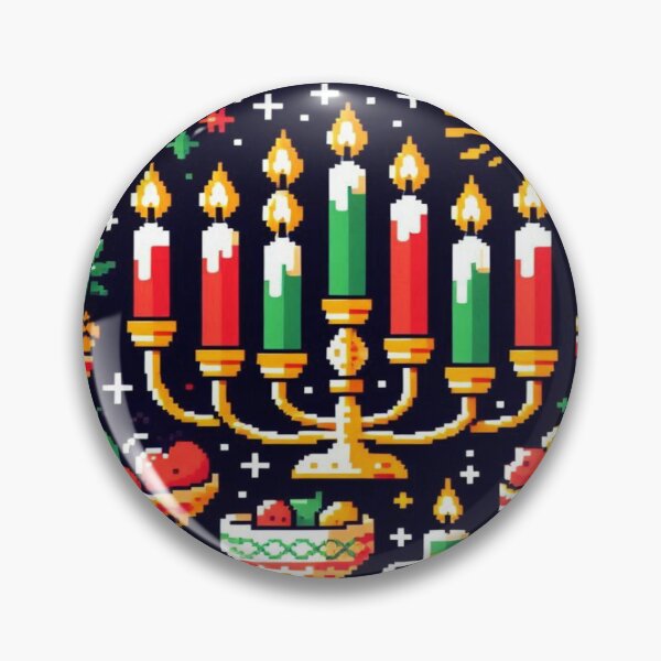 Item preview, Kwanzaa Pixel Celebration designed and sold by Imaginarium of Chaos falcon88 .