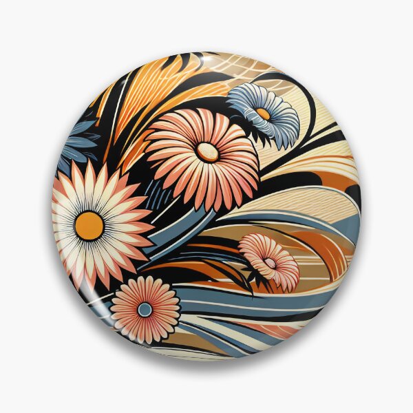 Item preview, September Birth Flower Aster Abstract Art Deco designed and sold by Truck Stop One.