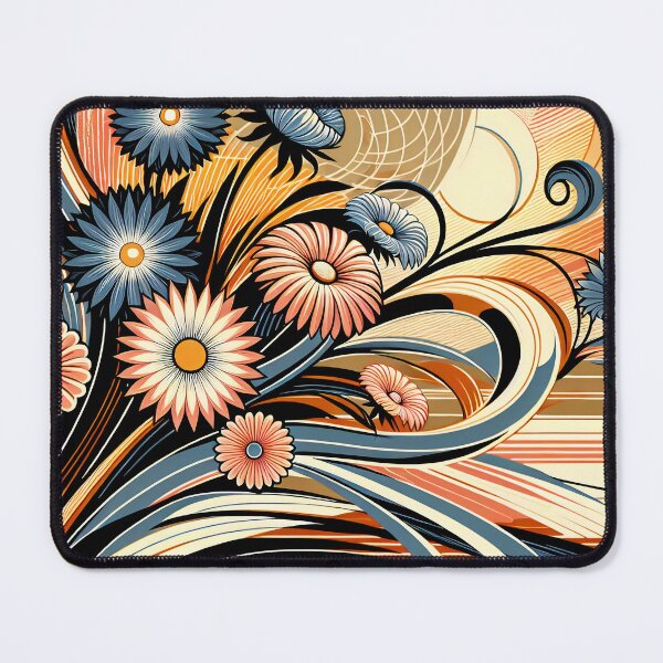 Item preview, September Birth Flower Aster Abstract Art Deco designed and sold by Truck Stop One.