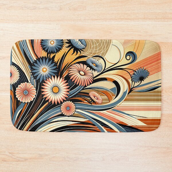 Item preview, September Birth Flower Aster Abstract Art Deco designed and sold by Truck Stop One.
