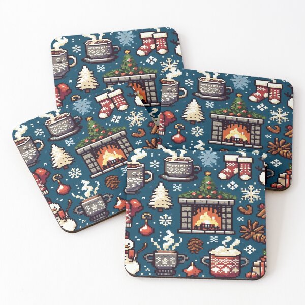 Item preview, Winter Cozy Pixel Vibes designed and sold by Imaginarium of Chaos falcon88 .
