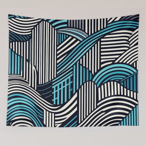 Item preview, stripe pattern 8 designed and sold by blackwhiteblue.