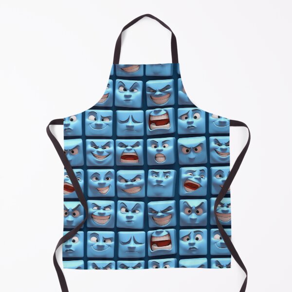Item preview, Multiple Faces Square Expressions - Light Blue designed and sold by gugacurado.