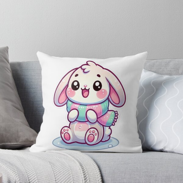Item preview, Kawaii Pastel Bunny - Adorable and Soft Design for Winter designed and sold by NathalieRached.