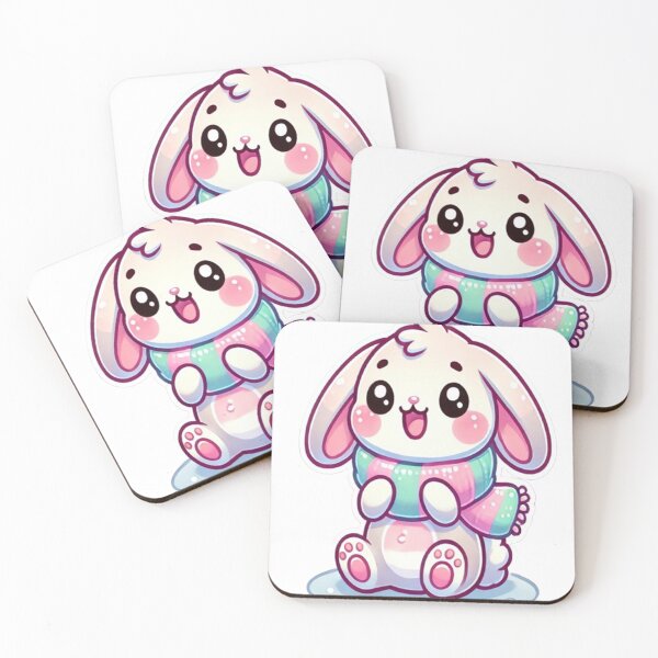Item preview, Kawaii Pastel Bunny - Adorable and Soft Design for Winter designed and sold by NathalieRached.