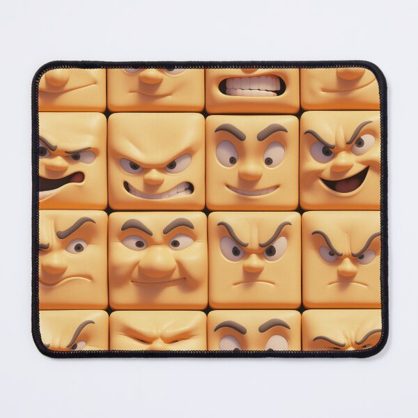 Item preview, Multiple Faces Square Expressions - Yellow designed and sold by gugacurado.