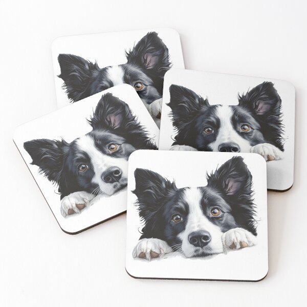 Item preview, Border Collie Peeking designed and sold by NicolasGlowArt.