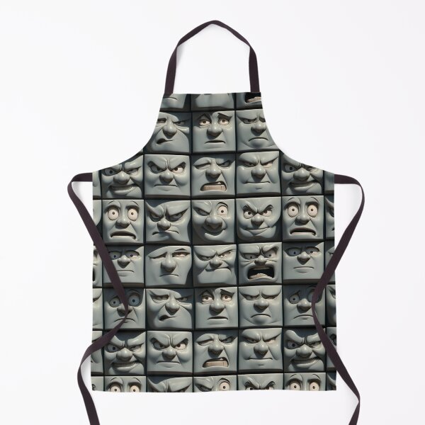 Item preview, Multiple Faces Square Expressions - Grey designed and sold by gugacurado.